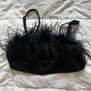 Black Feathered Tank